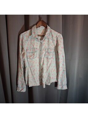 Maurices Women's XL Floral Print Shirt "Fits like Large"